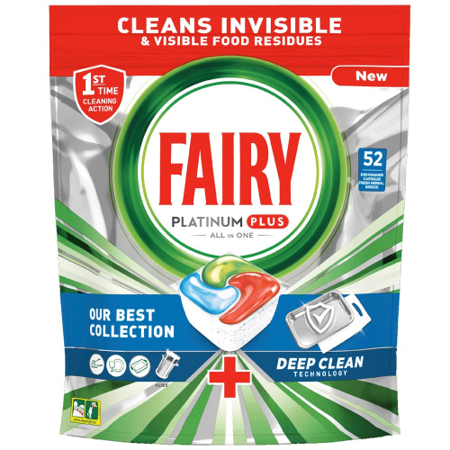 Fairy One Platinum plus Таблетки для посудомоечной машины усиленного действия 52 шт