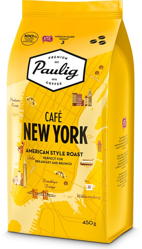 Paulig Café New York Кофе зерновой 450г 