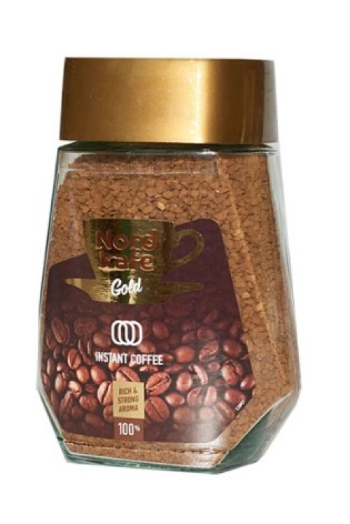 Nord Kafe Gold Растворимый кофе в стеклянной банке 100 г