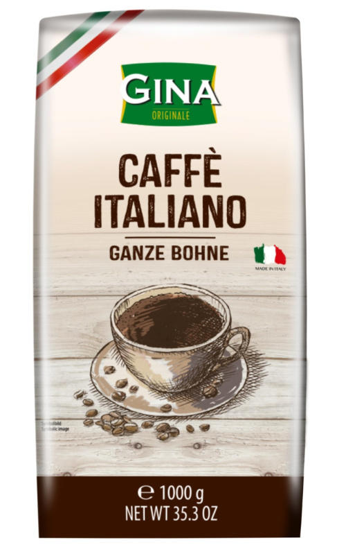 Gina Coffee Italiano Кофе в зернах 1кг