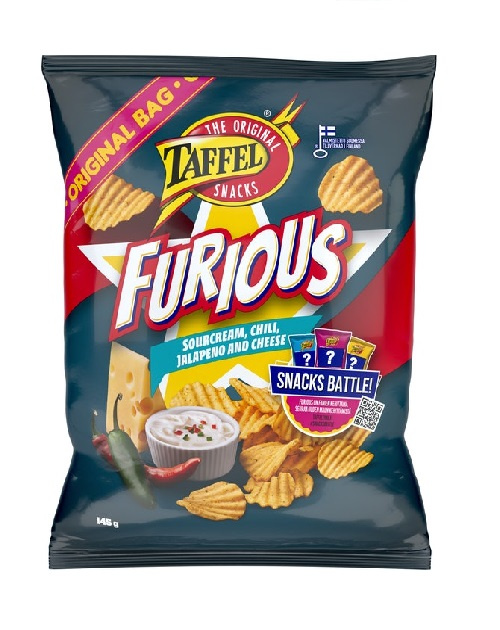 Taffel Furious картофельные чипсы 145г