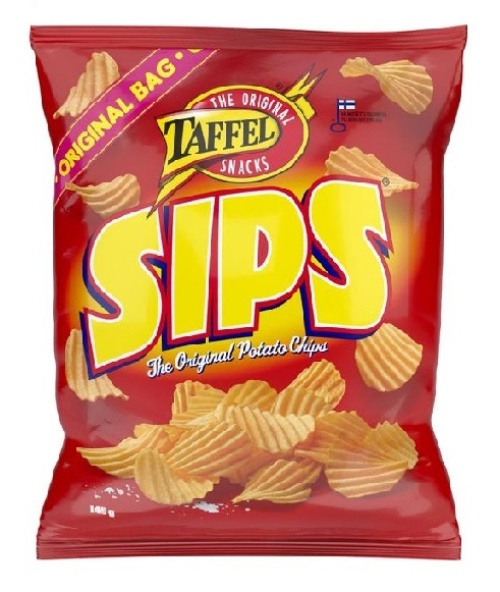 Taffel Sips соленые картофельные чипсы 145г