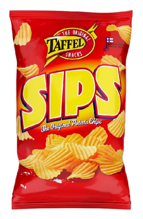 Taffel Sips соленые картофельные чипсы 75г