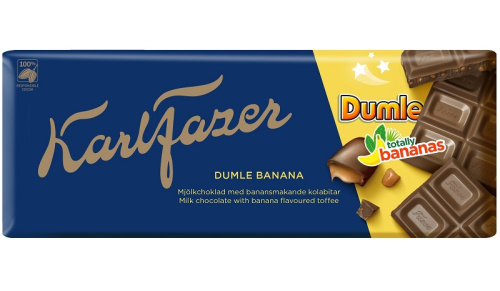 Fazer Dumle шоколадная плитка с бананом 200 г