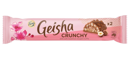 Fazer Geisha Crunchy Xрустящий шоколадный батончик с мягкой нугой 50г