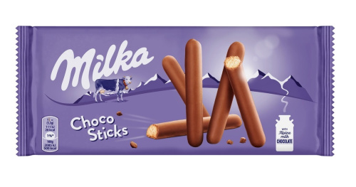 Milka Печенье-стики с молочным шоколадом 112 г