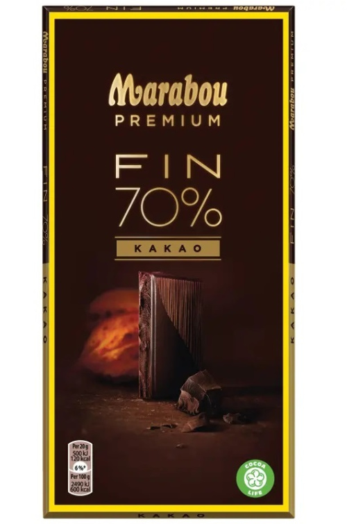 Marabou Premium какао 70% 100 г