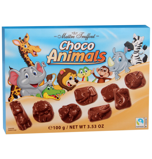 Maitre Truffout Choco Animals Животные из молочного шоколада 100гр.