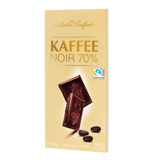 M.T Темный шоколад 70% со вкусом кофе 100 г