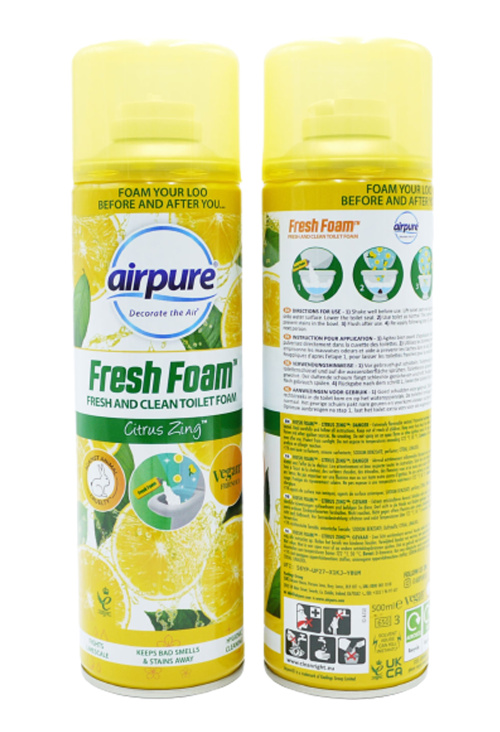 Airpure Fresh Citrus Пена для уборки туалета 500 мл