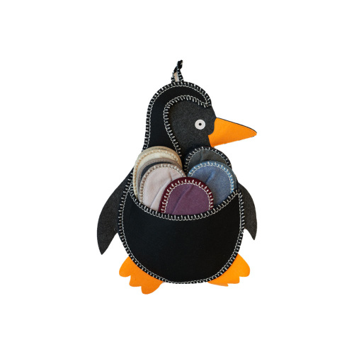 Atma Тапочки подарочные пингвини один размер черные  5 шт
