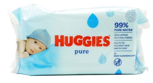 Huggies Pure Jumbo Pack 72 салфеток 