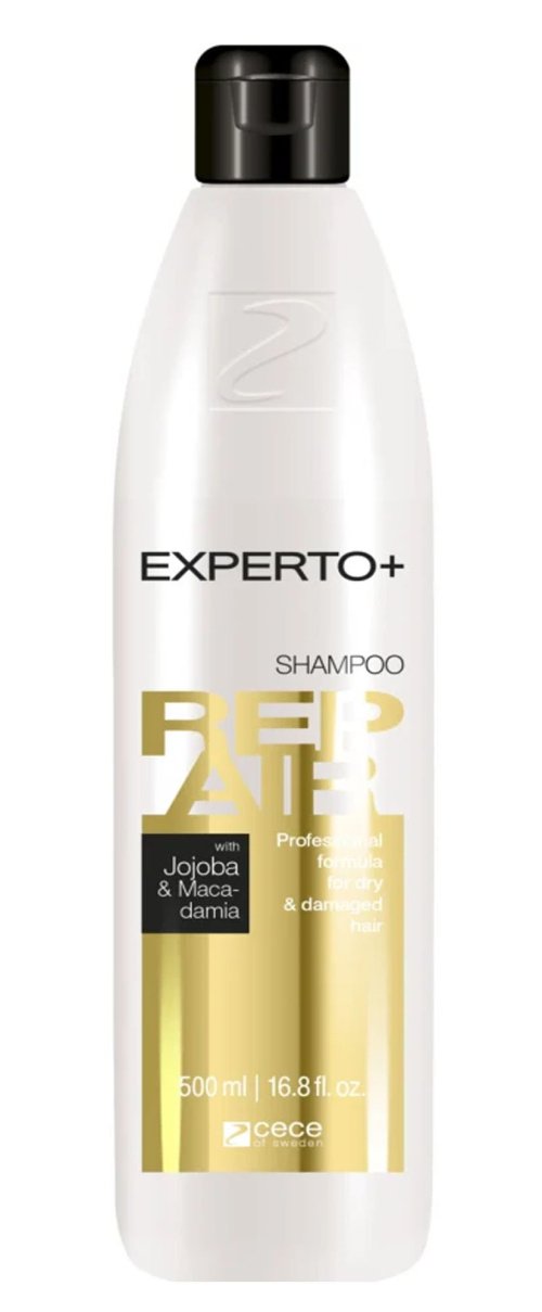 Experto+ Шампунь для поврежденных волос с маслом жожоба и макадамии 500мл
