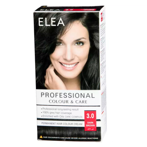 ELEA Краска для волос Темно-коричневый цвет 3.0