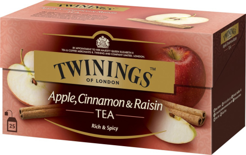 Чай черный Twinings яблоко-корица-ревень 25 пак