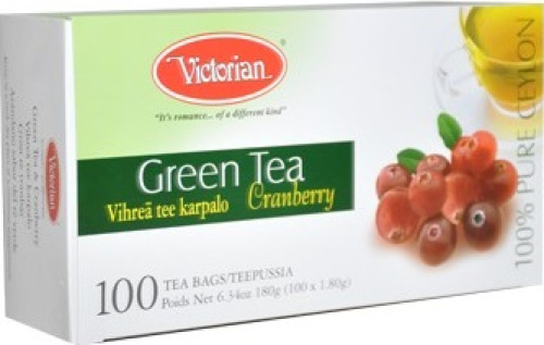 Victorian чай зелёный с брусникой в пакетиках 100 шт