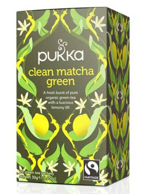 Pukka Clean Matcha Green 20шт органический зеленый чай 