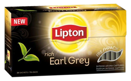 Lipton чай эрл грей лимонный 25 шт