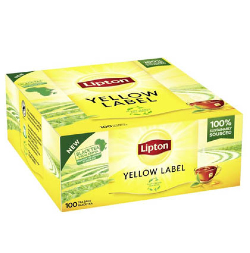 Lipton Yellow Label Чай черный, 100 пакетиков