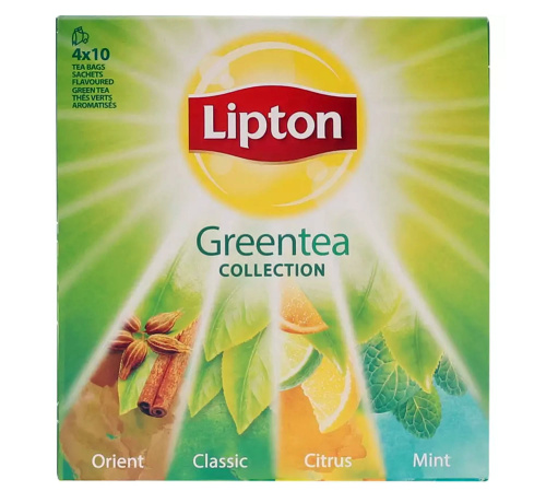 Lipton чай зеленый ассорти 4х10 шт