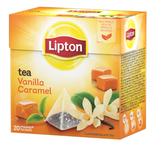 Lipton чай ванильная карамель в пирамидках 20 шт