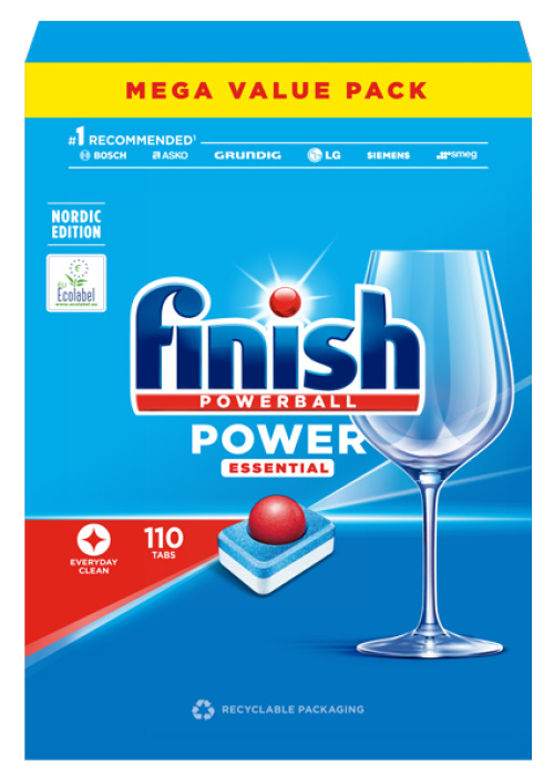 Finish Power Essential Табл. для посудомоечной машины 110шт 