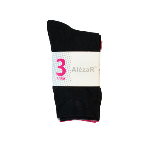 AlezaR Женские хлопковые носки 3 пары 36-38