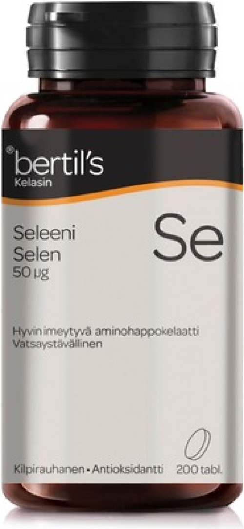 Bertil's Selenium - Хелатная форма селена 50 мкг 200 табл.  