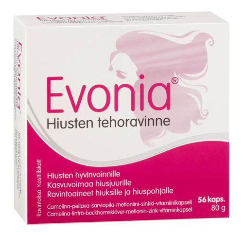 Evonia питательное средство для волос 56 капсул, 80 г
