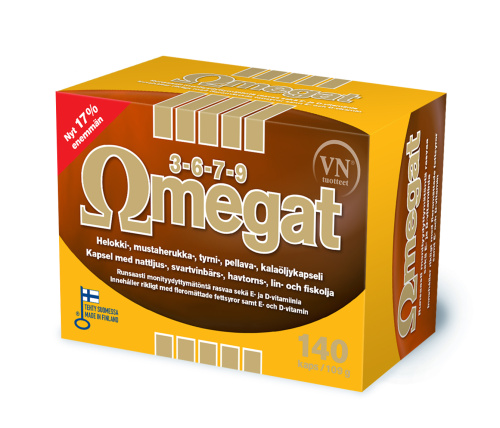 ВН Omegat 3-6-7-9 витамины 140 капсул