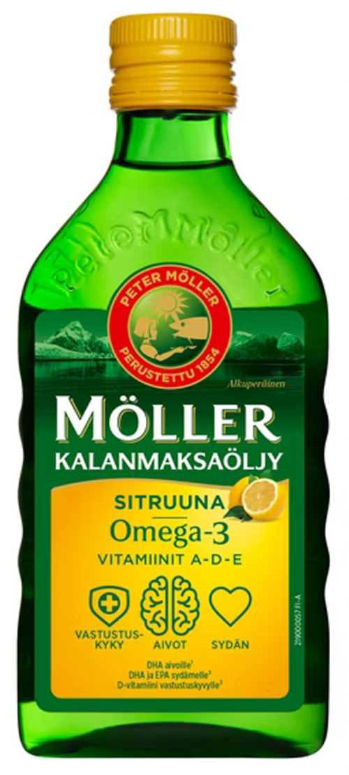 Möller Рыбий жир с лимонным вкусом 250мл