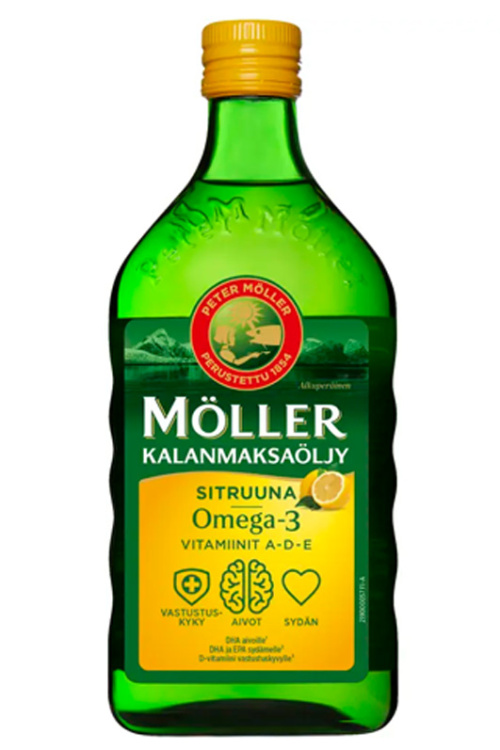 Möller Рыбий жир с лимонным вкусом 500мл
