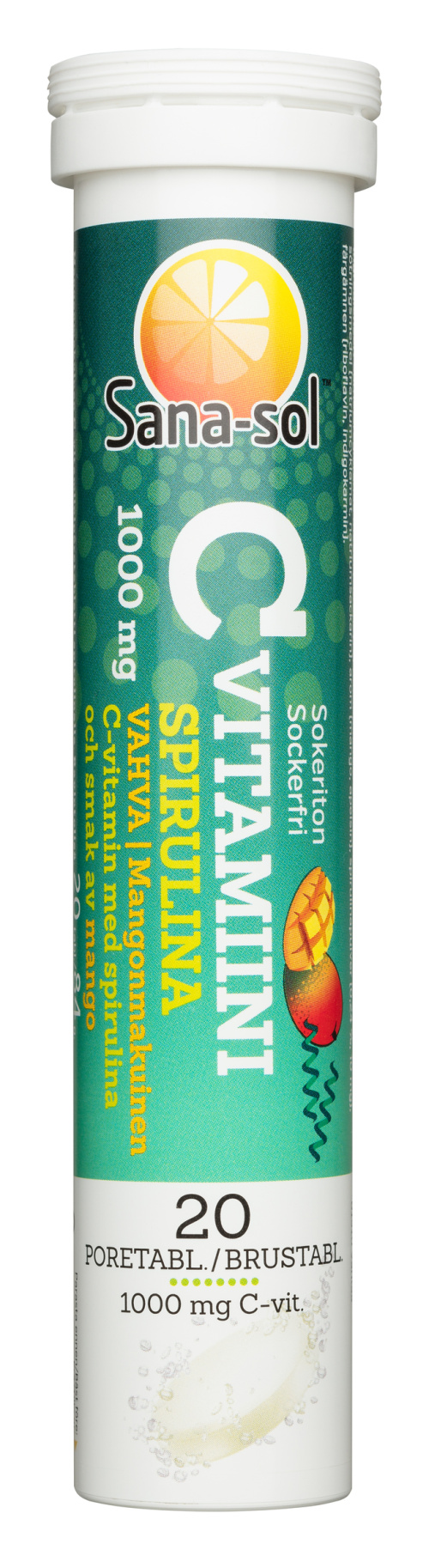 Sana-sol растворимый витамин C спирулина-манго 20 шт