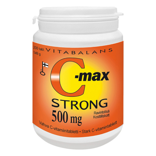 VB C-Max Strong Витамин С 200 таблеток, 500 мг