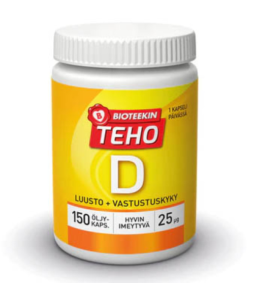 Bioteekin Teho Витамин D 25 мкг 150 капс 