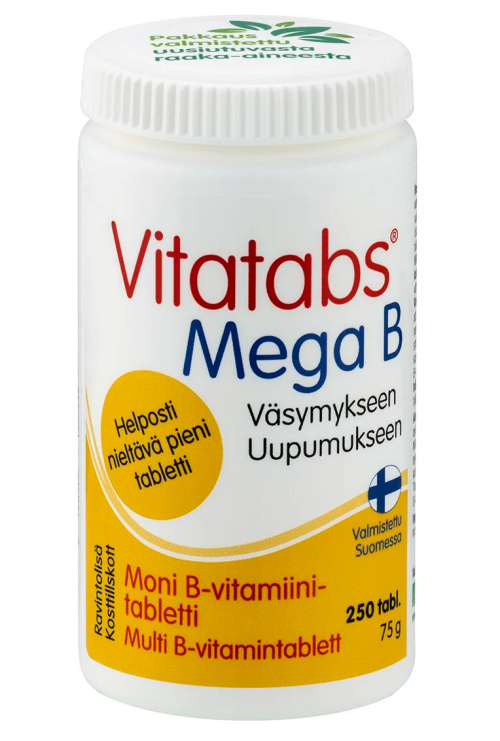 Vitatabs Mega B Мульти Витамин В в таблетках 250 табл.