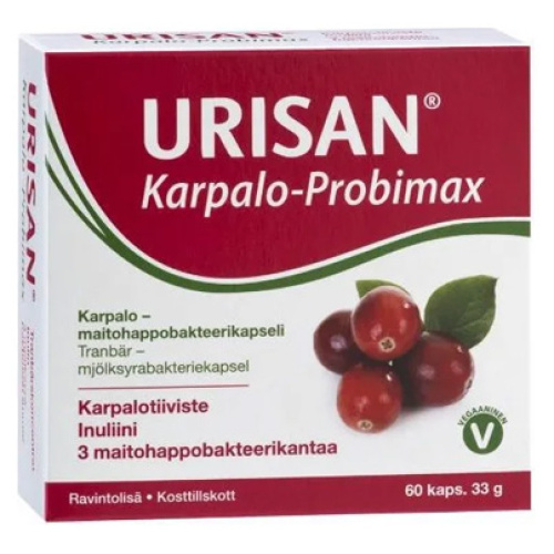 Концетрат клюквы в капусах Urisan Cranberry-Probimax, 60 капс.
