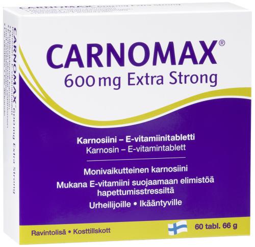 Carnomax 600 мг экстра сильный карнозин 60табл