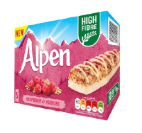 Alpen Vadelma & jogurtti myslipatu 145g 