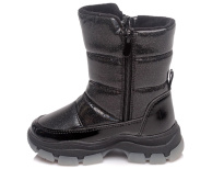 Детские зимние ботинки Weestep, цвет черный, размеры 27-32 
