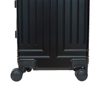 Alezar Lux Алюминиевый чемодан, размер 20, черный 
