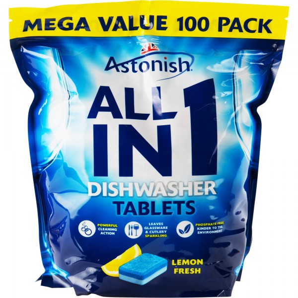 Чистящее средство для посудомоечных машин Astonish 100 таблеток