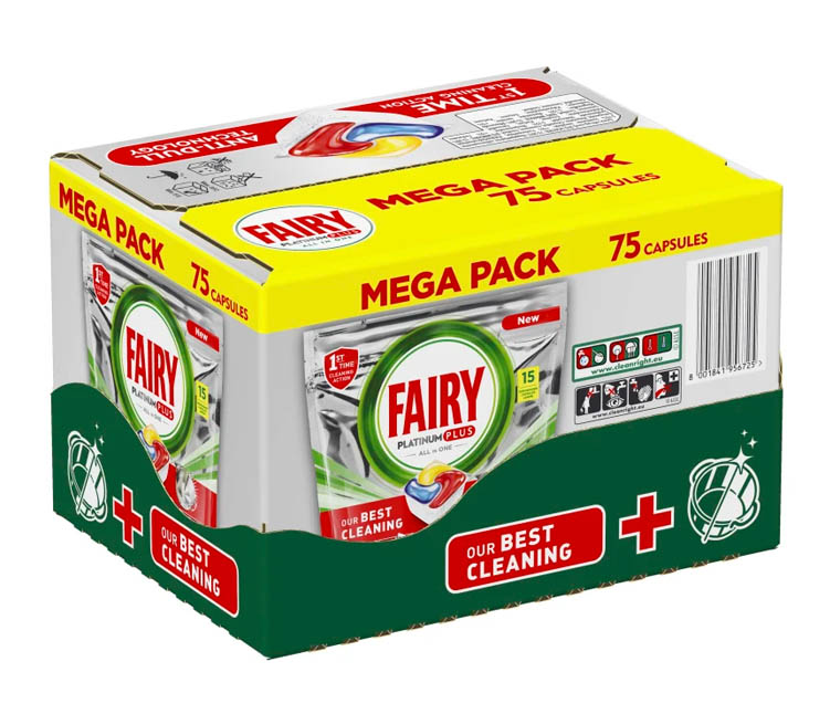 Fairy Platinum Plus All In One таблетки для посудомоечной машины 75 таблеток