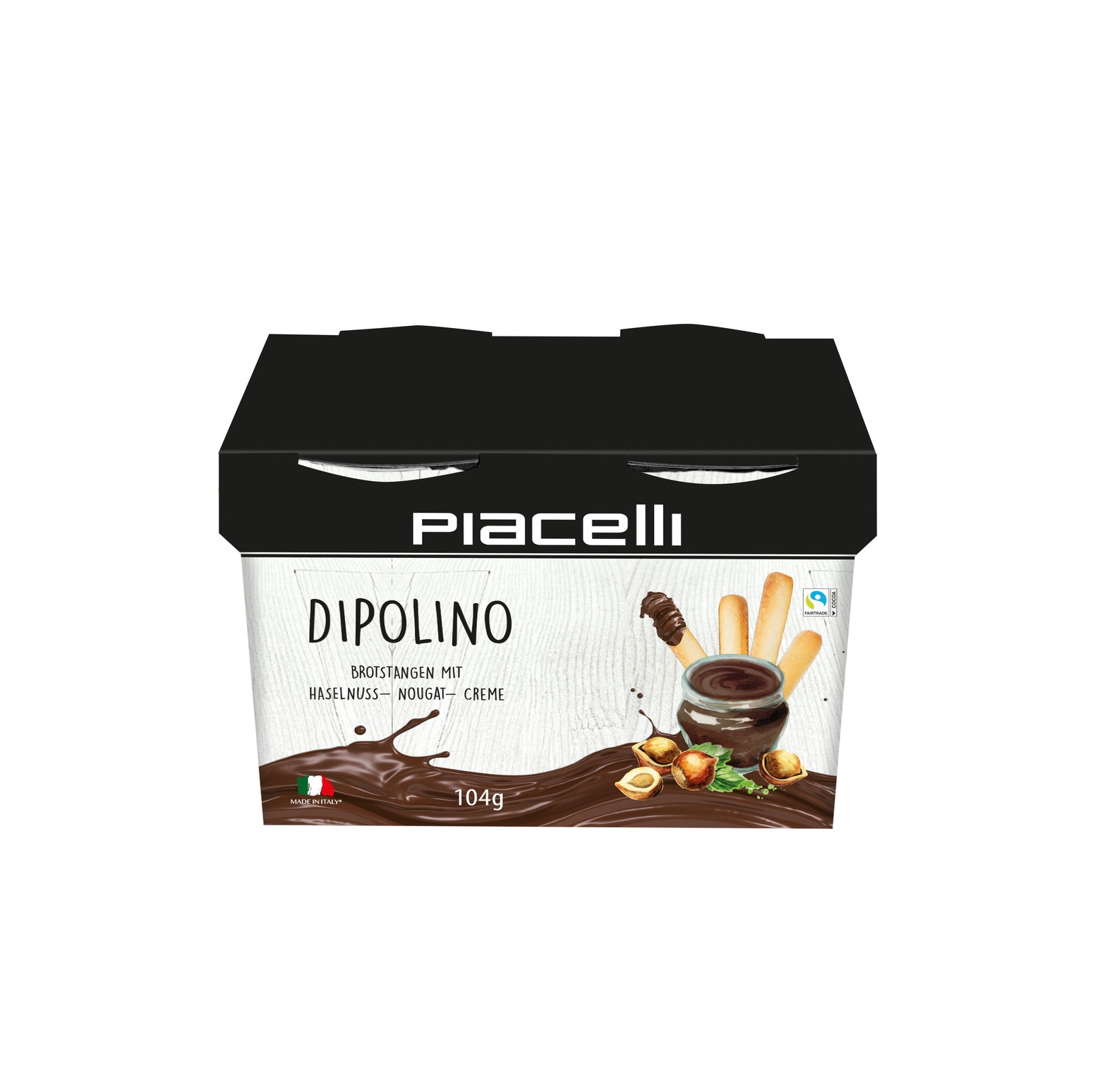 Dipolino leipäpuikot hassel-nuugat 104g