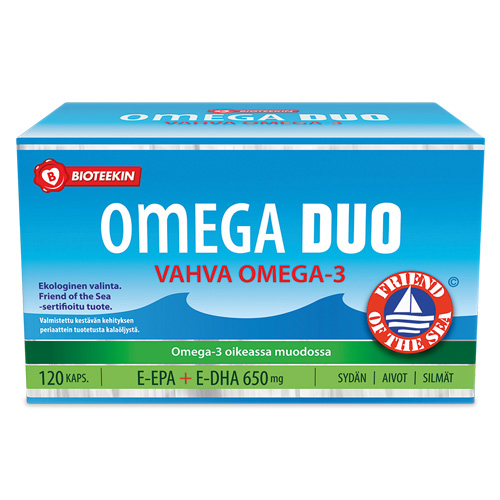 Omega Duo E-Epa + DHA витамины 650 мг 120 таблеток